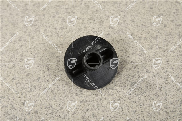 Rear spoiler control switch Knob, Satin black