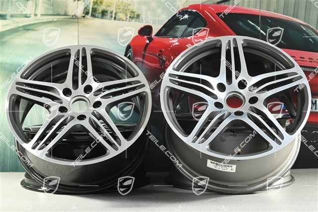 19-inch TURBO I wheel set, front 8J x 19 ET57+ rear 9,5J x 19 ET46
