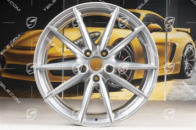 21" Felga Carrera S, 11J x 21 ET66, srebrny brylantowy chrom