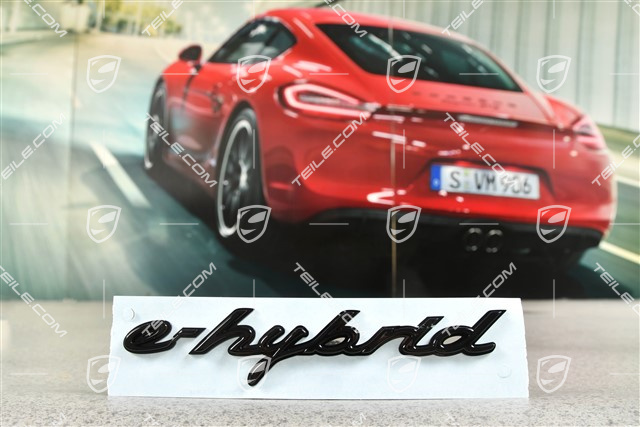Lateral "e-hybrid" logo, High Gloss Black, R