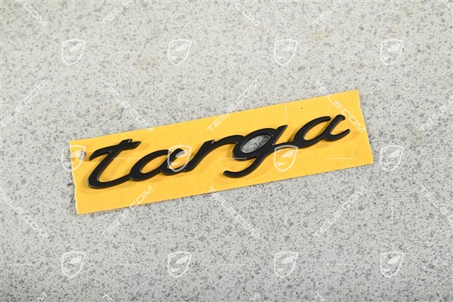 Badge / Emblem TARGA, B-Pillar, Black, L=R
