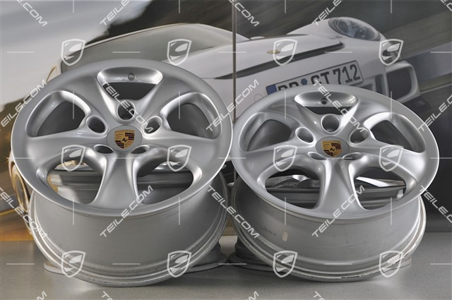 17" Komplet felg Carrera 4, 7J x 17 ET55 + 9J x 17 ET55
