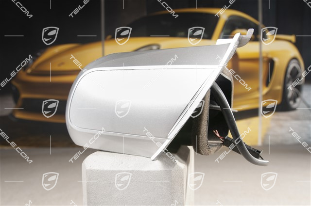 Dashboard side vent / defroster trim / cover, Galvano silver, Carrera S / GTS, L