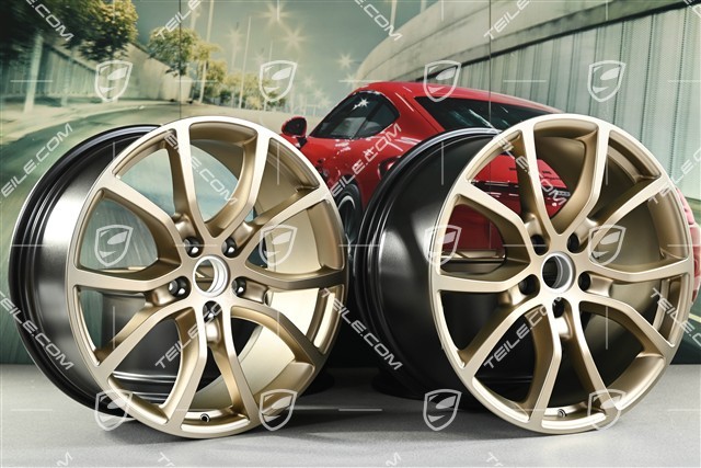 21" Felgensatz Cayenne Exclusive Design, 11J x 21 ET49 + 9,5J x 21 ET46, für den Cayenne Coupé, neodyme