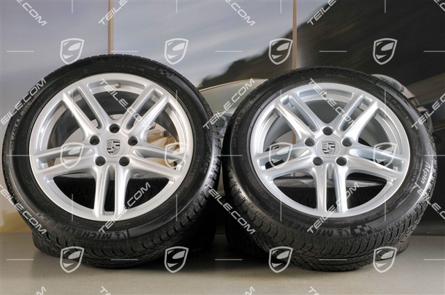 19" Panamera TURBO Winterräder Satz, Felgen 9J x 19 ET 60 + 10J x 19 ET61 + Michelin Winterreifen 255/45 R19+285/40 R19, RDK-Sensoren