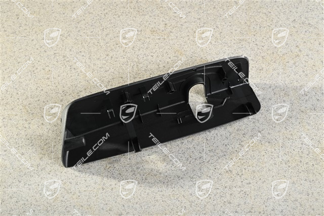 Cover trim for the rear seat backrest lock, L