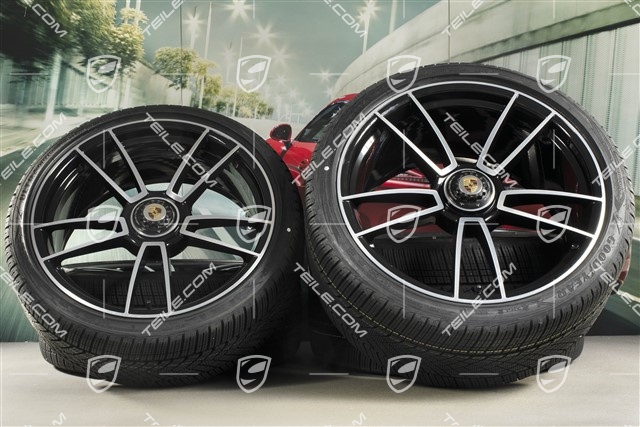 20/21-inch Turbo S winter wheel set, central lock wheel rims 8,5J x 20 ET40 + 11J x 21 ET66 + Goodyear winter tyres 245/35 R20 + 305/30 R21