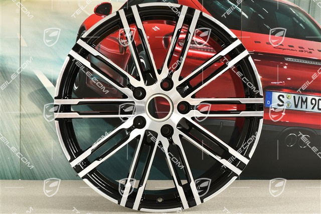 20" felga, Turbo III, 10J x 20 ET50, czarny połysk
