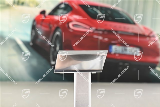 Cup holder cover / Dashboard trim Galvano silver, R