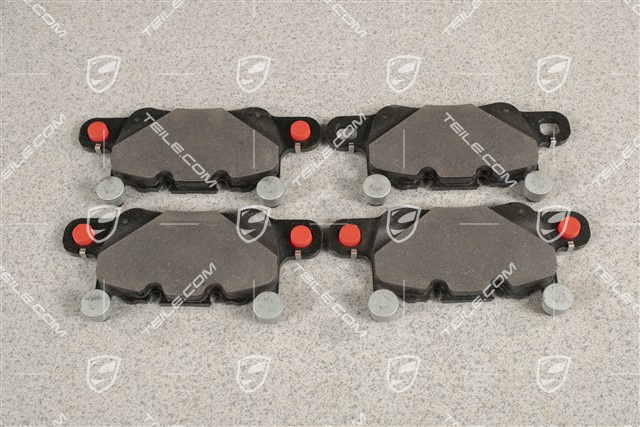 Brake pads, PCCB, rear, set