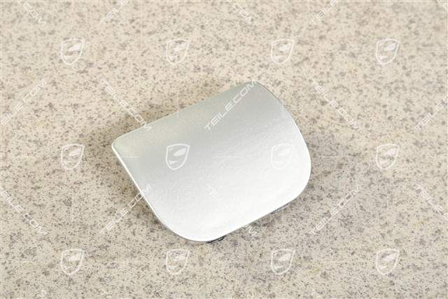 Zaślepka uchwytu koła zapasowego na tylnej klapie, aluminium satynowe