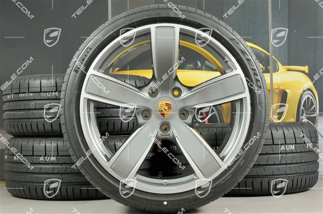 20" Carrera Sport koła letnie komplet, felgi 8,5J x 20 ET57 + 10,5J x 20 ET47 + opony letnie 235/35 ZR20 + 265/35 ZR20, z czujnikami ciśnienia