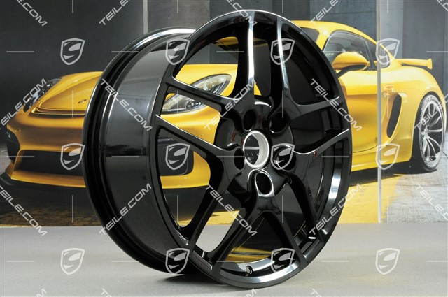 19" Felgensatz Carrera S II (Facelift), 8J x 19 ET57 + 11J x 19 ET67, schwarz