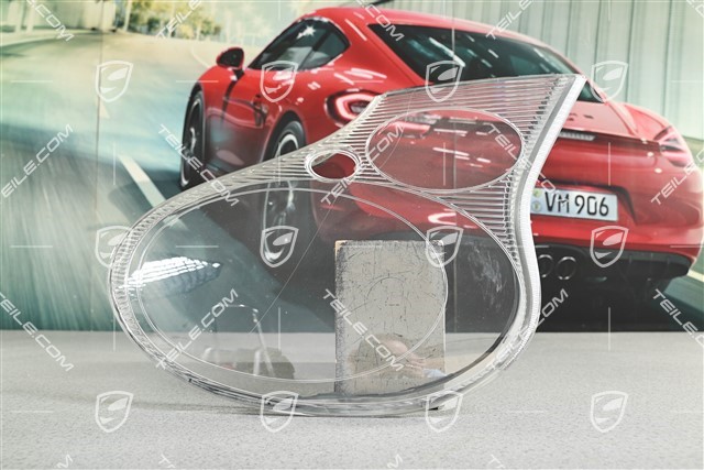 Litronic-Scheinwerferglas (Bi-Xenon), geriffelt, R