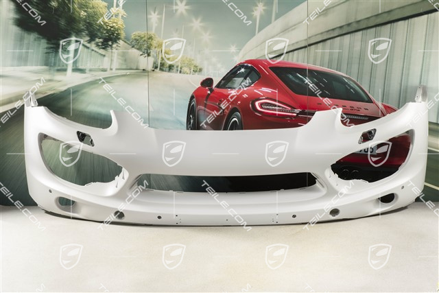 Zderzak przedni, z otworami na spryskiwacze reflektorów + czujniki parkowania