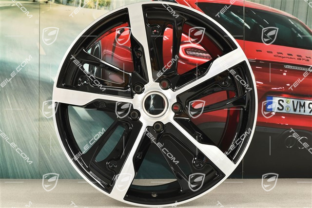 21" Felga Taycan Exclusive Design, 11,5J x 21 ET66, wersja Carbon (nie zawiera osłon karbonowych), tylna, R