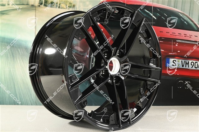 21" Felga Exclusive Design, 11,5J x 21 ET66, tylna, czarny wysoki połysk, P