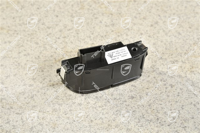 Central locking switch, Gloss black, R