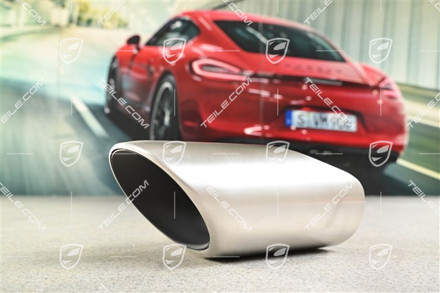 Tailpipe, Panamera Hybrid, silver, R