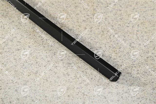Zierrahmenteil / Zierleiste für  Fondscheibe, Oberteil, Schwarz, R
