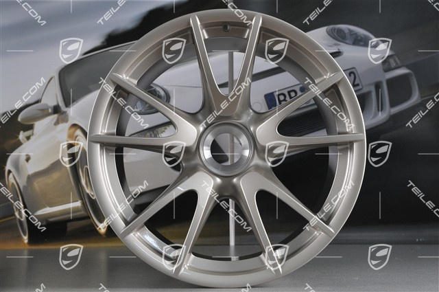 19-inch GT3 II RS 4.0 / GT2 RS wheel set, white gold metallic, front 9J x 19 ET47 + rear 12J x 19 ET48