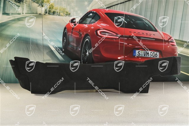 Spyder, Kofferraumabdeckung / Rückwandverkleidung, Teppich, Schwarz