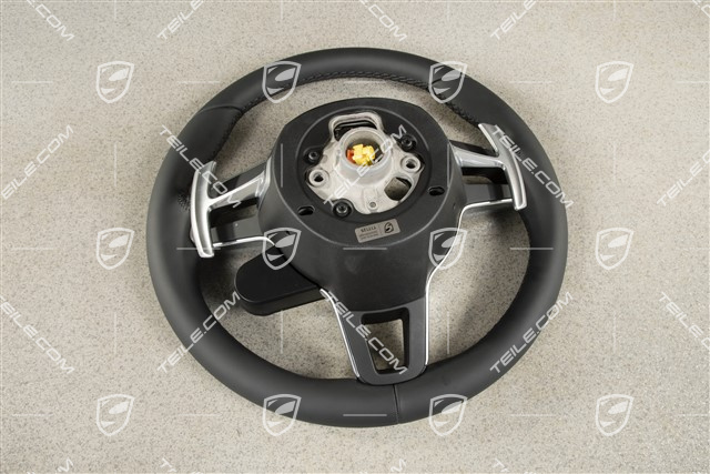 Kierownica, wersja podstawowa, Sport Chrono Package Plus, PDK, czarna