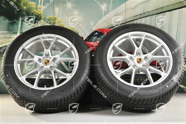 20-inch Cayenne S COUPE winter wheel set, rims 9J x 20 ET50 + 10,5J x 20 ET55 + NEW Hankook Winter i*eveo 3X, winter tyres 255/55 R20 + 295/45 R20, with TPMS