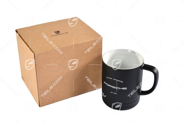 Kubek porcelanowy Porsche czarny