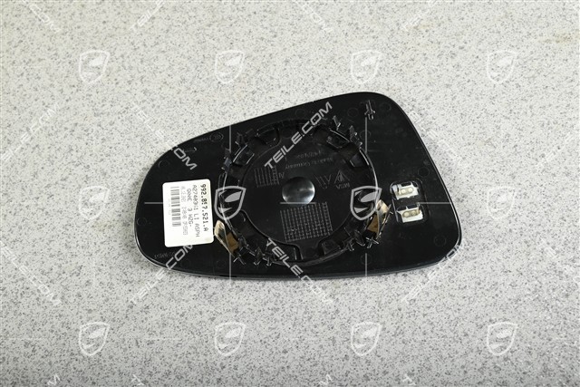 Szkło lusterka, autom. ściemniane lusterko zewn., wypukłe (ze strefą), L