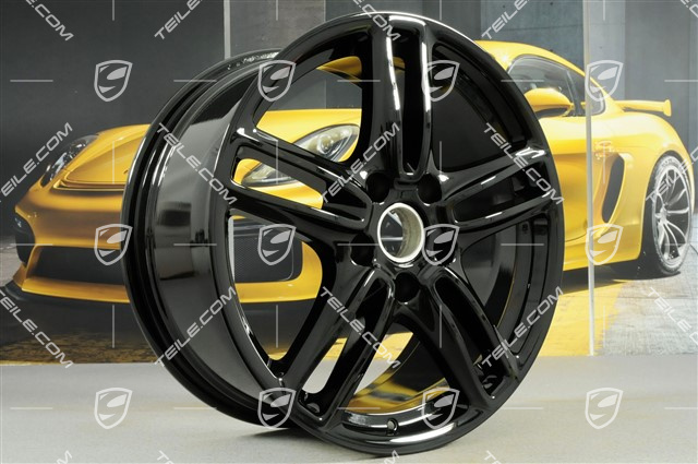 19" Felga Panamera TURBO, 9J x 19 ET60, czarny wysoki połysk