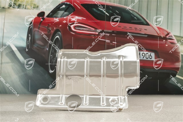 Rear axle cross member heat shield