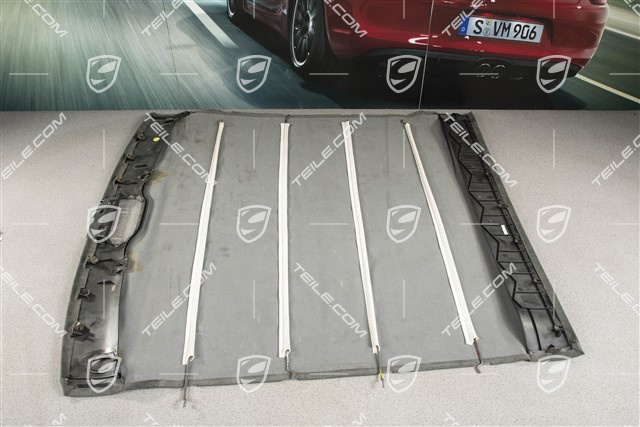 Dachverkleidung, coupé ohne Schiebedach, Alcantara, steingrau