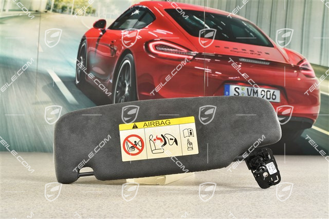 Coupe, Sonnenblende, ohne Make-up Spiegel, Alcantara, Schwarz, R