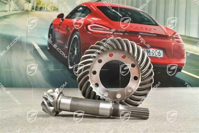 Front axle differential gear set, C4 / Turb