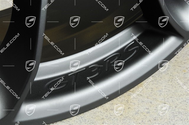 20" felga GT3RS, z napisem GT3RS, 9,5J x 20 ET50, czarny mat