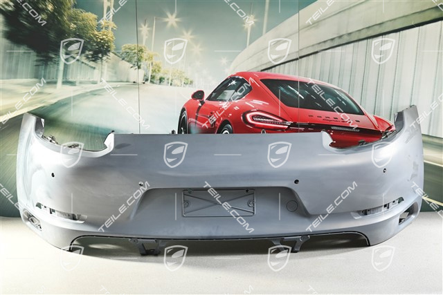 Stoßstange hinten, C4/C4S, für Fahrzeuge mit Sportabgasanlage, mit Löcher für Einparkhilfe und Rückfahrkamera