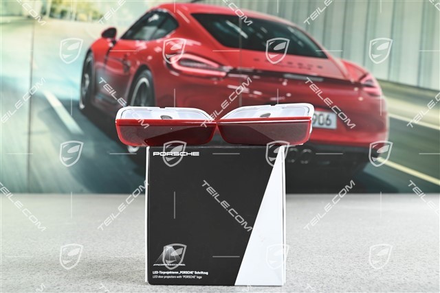 LED-Türprojektor, Schriftzug "Porsche", Einbausatz