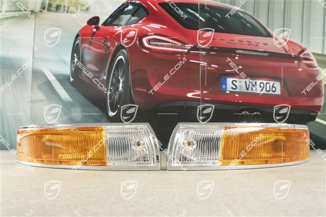 Blinkleuchten Satz, Original Porsche Classic, EU-Ausführung, Set L+R