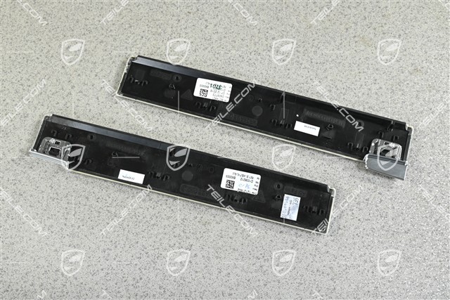Zierleisten / Zierblenden Mittlere Ablage, gebürstetes Aluminium