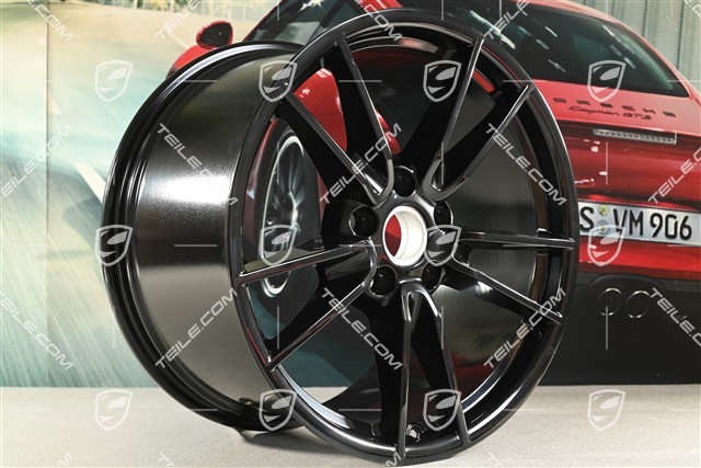 20-inch wheel rim Carrera, 11,5J x 20 ET67, for summer wheels, black high gloss