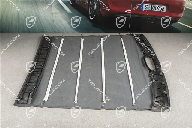 Dachverkleidung, coupé ohne Schiebedach, Alcantara, metropolblau