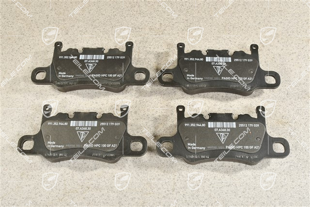 PCCB Bremsbelag-Reparatursatz, 991 GT3/GT3RS/GT2RS / Cayman 981 GT4