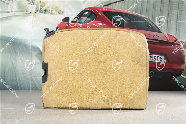 Back seat backrest, Draped leather, savannah beige, Cabrio, L