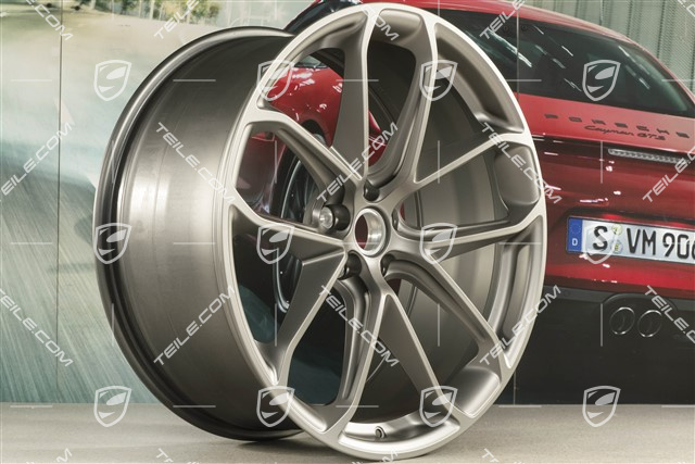 21" felga "GT Design" 9,5J x 21 ET 27, platinum satynowy półmat