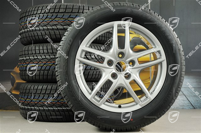 19" Koła zimowe Cayenne Turbo, felgi 8,5 J x 19 ET 59 + NOWE opony zimowe Dunlop 265/50 R 19 110V XL M+S, z czujnikami ciśnienia RDK