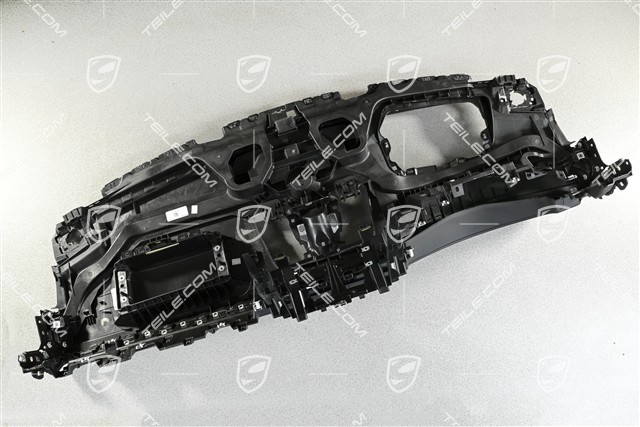 Dashboard / Control panel, upper section, leather, black-chalk, Head-up Display, damaged leather