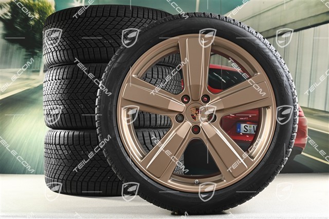 22" Winterräder Cayenne Exclusive Design Sport, Felgen 10J x 22 ET48 +11,5J x 22 ET61 + Pirelli Winterreifen 285/40 R22 + 315/35 R22, in Neodyme