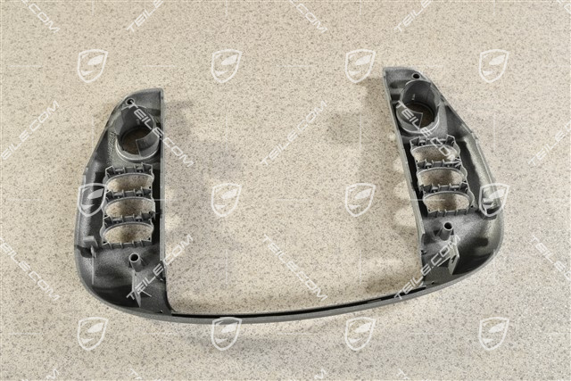 Schalterblende, Metallgrau