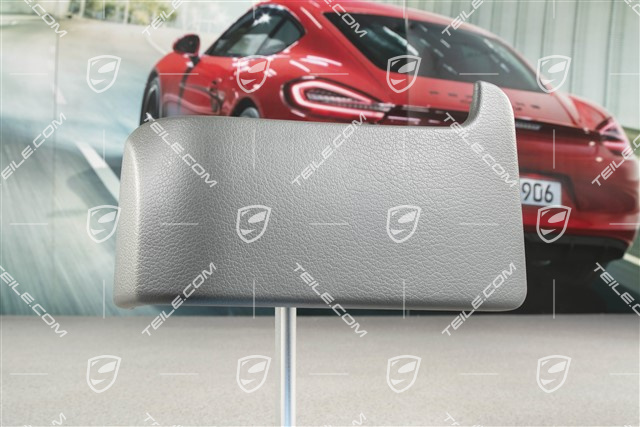 Glove compratment side cover, Leatherette, Stone grey